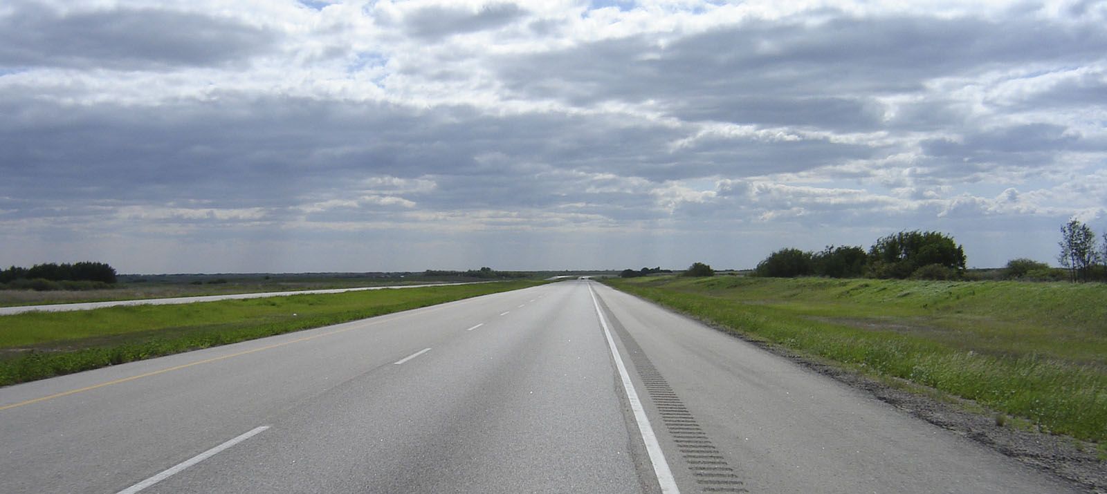 Open prairie highway near Melfort, Saskatchewan